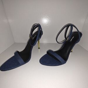 Nine West Blue Strappy Heels